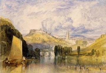 Joseph Mallord William Turner Painting - Totnes in the River Dart Romantic Turner